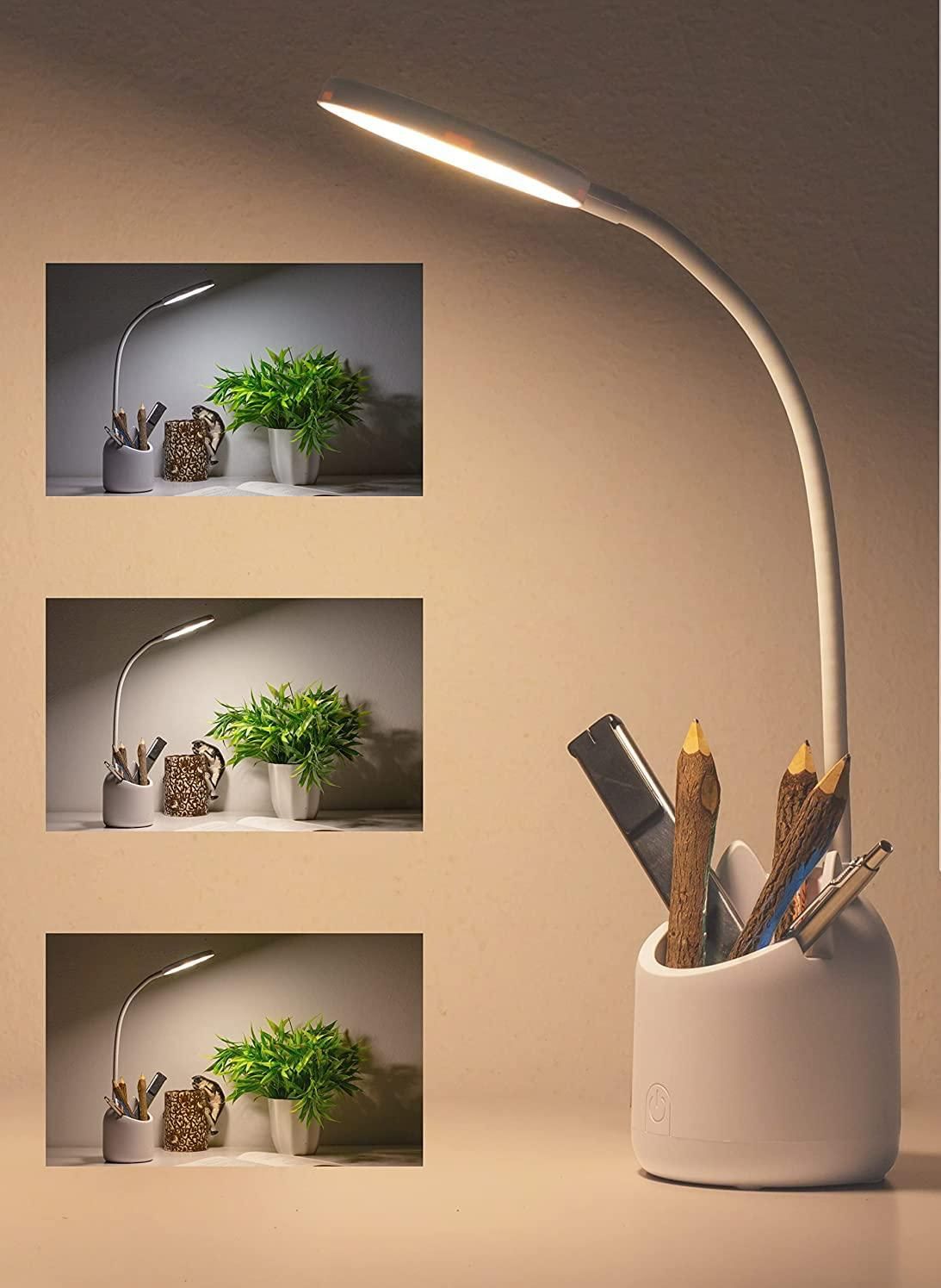 Study Table Lamp with Pen Holder