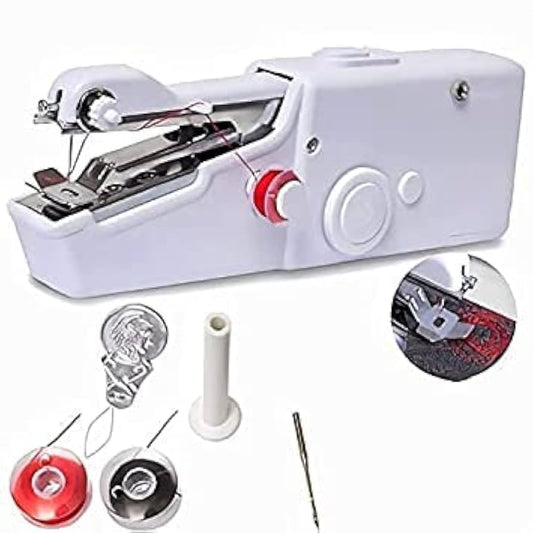 Stitch Handheld Cordless Portable White Sewing Machine