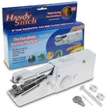 Stitch Handheld Cordless Portable White Sewing Machine