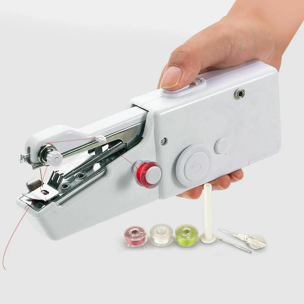 Stitch Handheld Cordless Portable White Sewing Machine