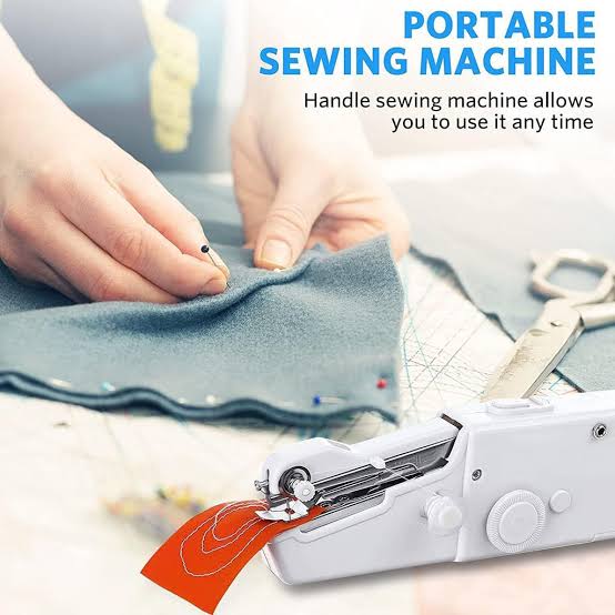 Stitch Handheld Cordless Portable White Sewing Machine