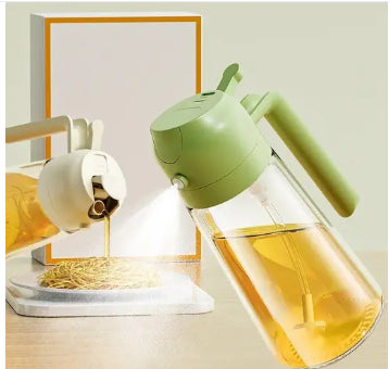 Oil Dispenser & Mist Spray Bottle, Cooking/Baking Tool & Accessories, Leakproof Seasoning Bottle, Cooking Oil Container 500ml Multicolor(Pack of 1)